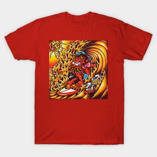 devil surfing With Friends T-Shirt